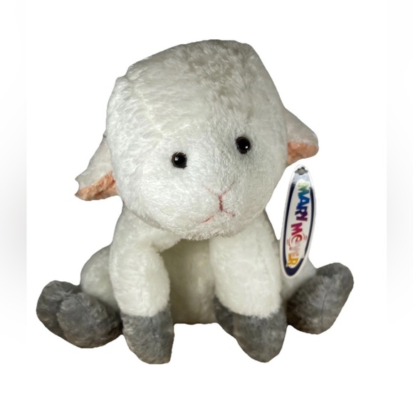 Mary Meyer Other - 🆕Mary Meyer “Lucy Lamb” Flip flops plush lamb Easter stuffed toy NWT 11” white